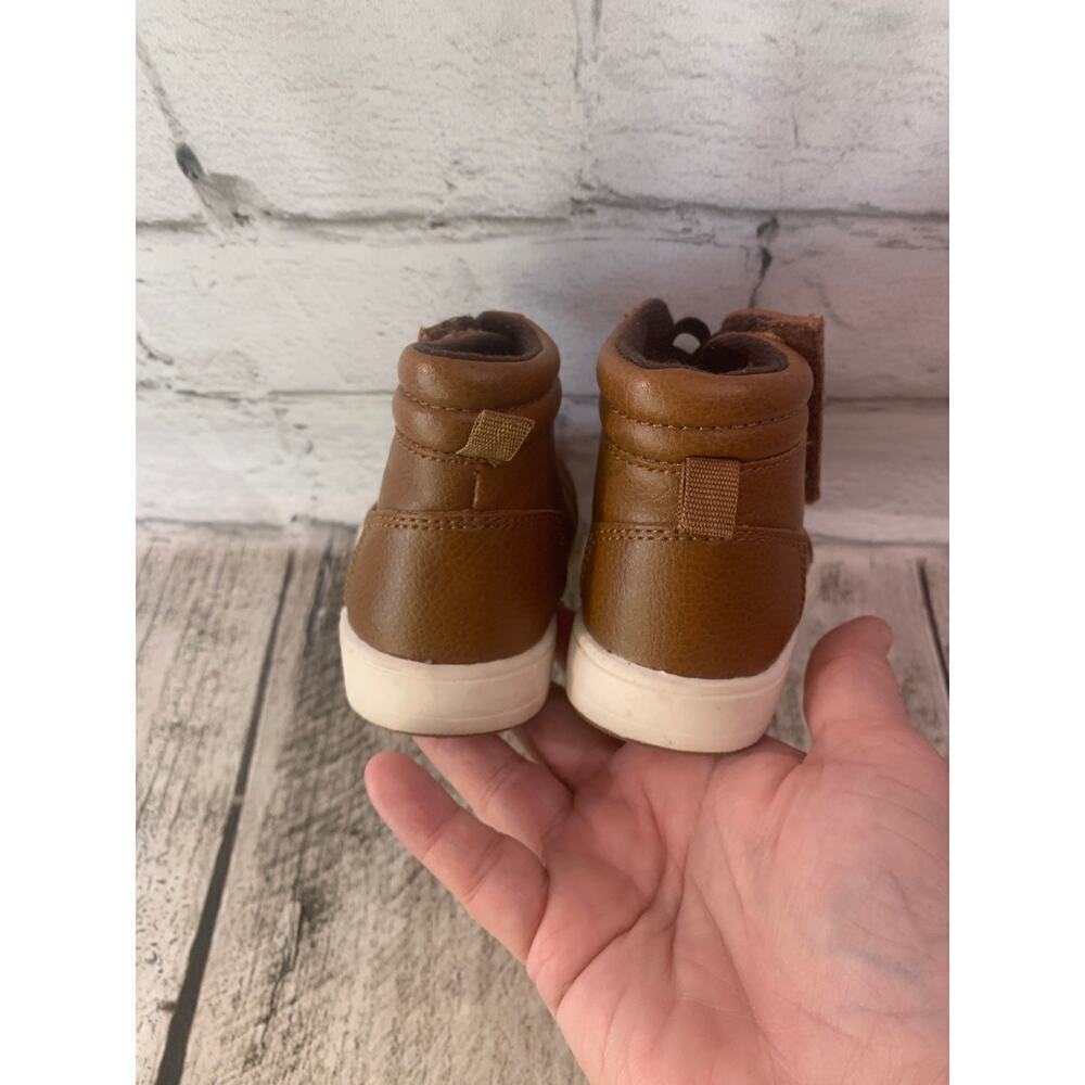 WONDER NATION Boy’s High Top Faux Leather Sneakers / Size: 5 Toddler - Picture 8 of 10